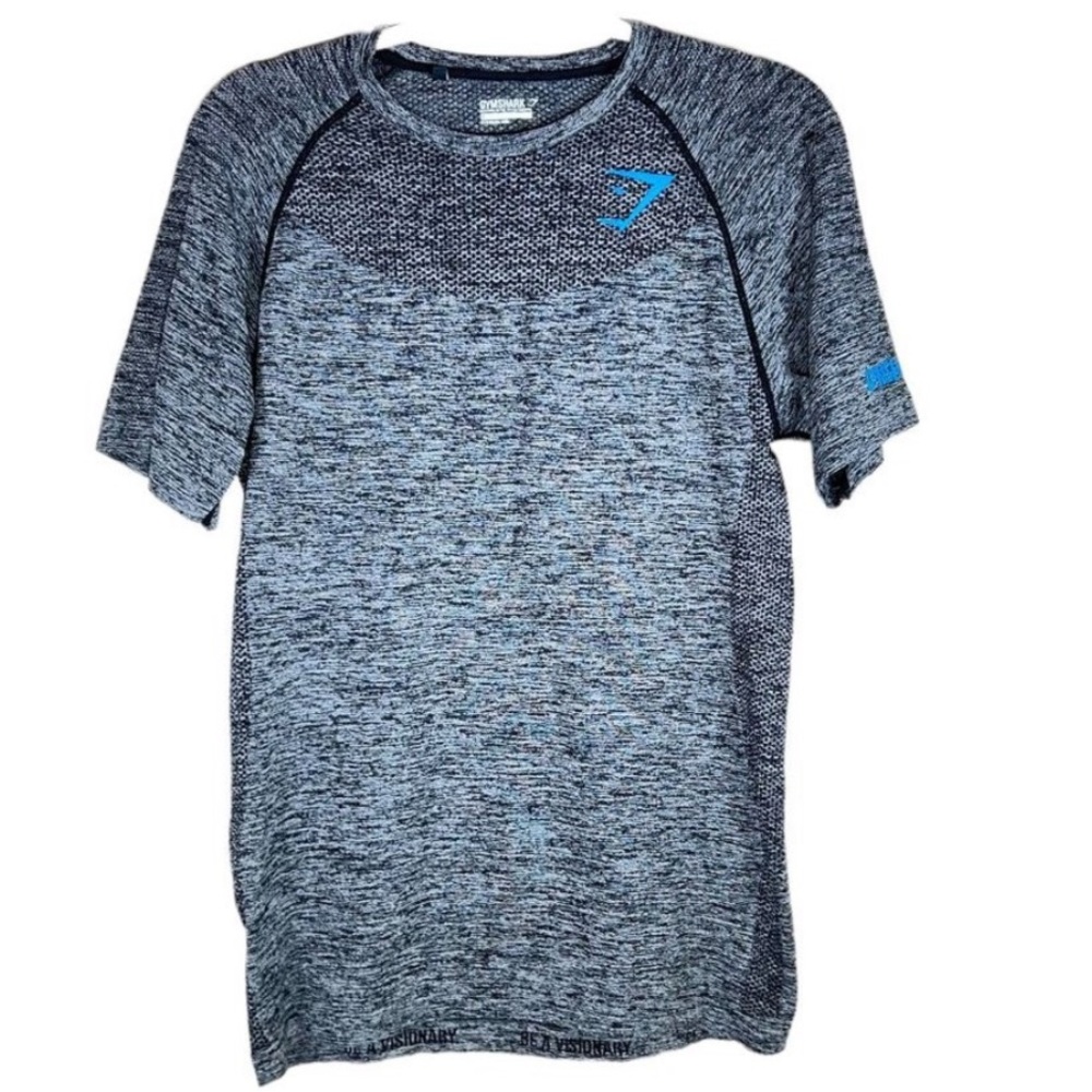 Gymshark Be a Visionary T Shirt Short Sleeve Heathered Black Size Large Womens